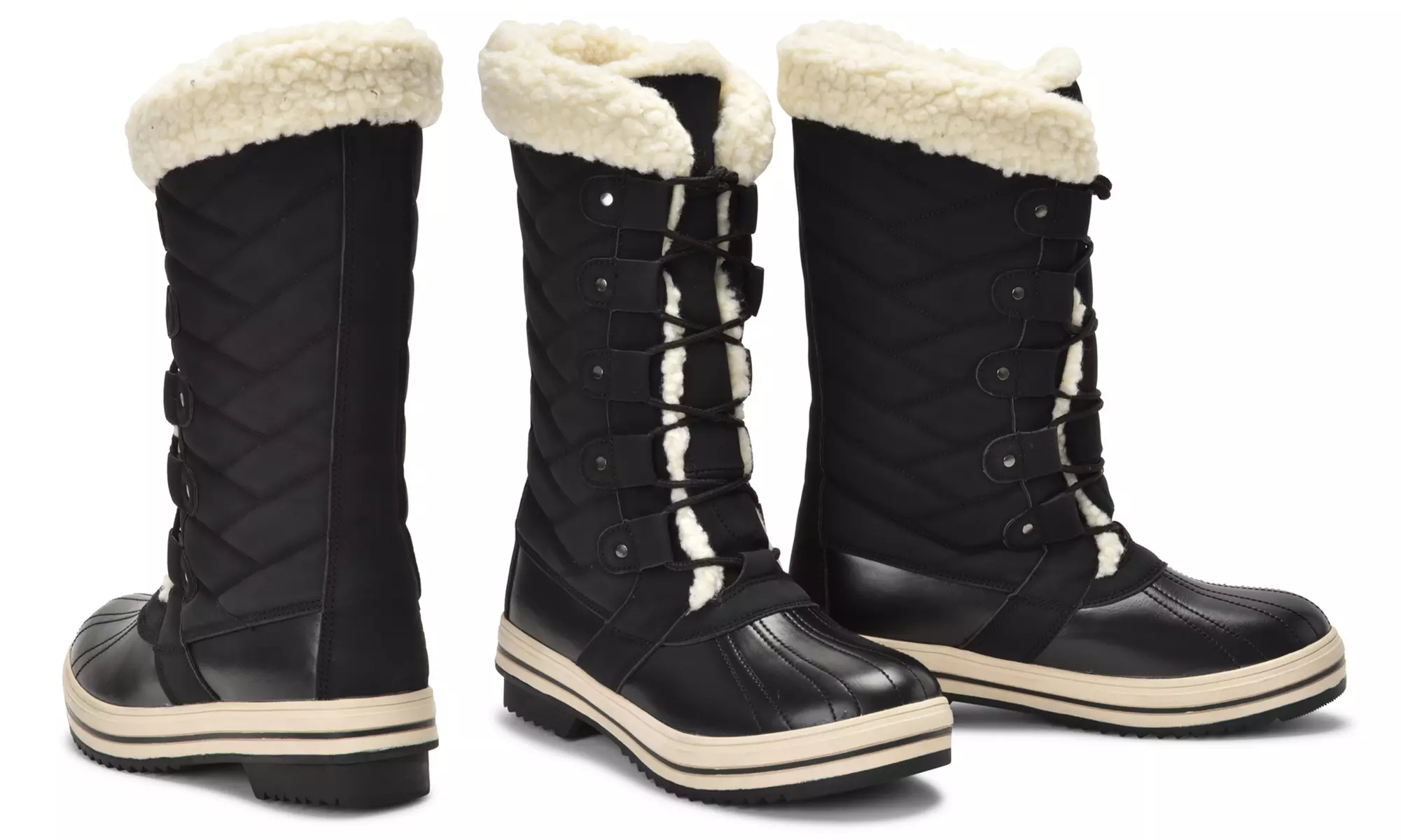 Sociology Freeze Women's Weather Boots with Shearling Trim | Groupon Exclusive (Size 6) - Second Medium