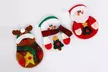 Lot de 1, 2, 3 ou 4 sets de 3 porte-couverts chacun, thème Bonhommes de Noël - Second Medium