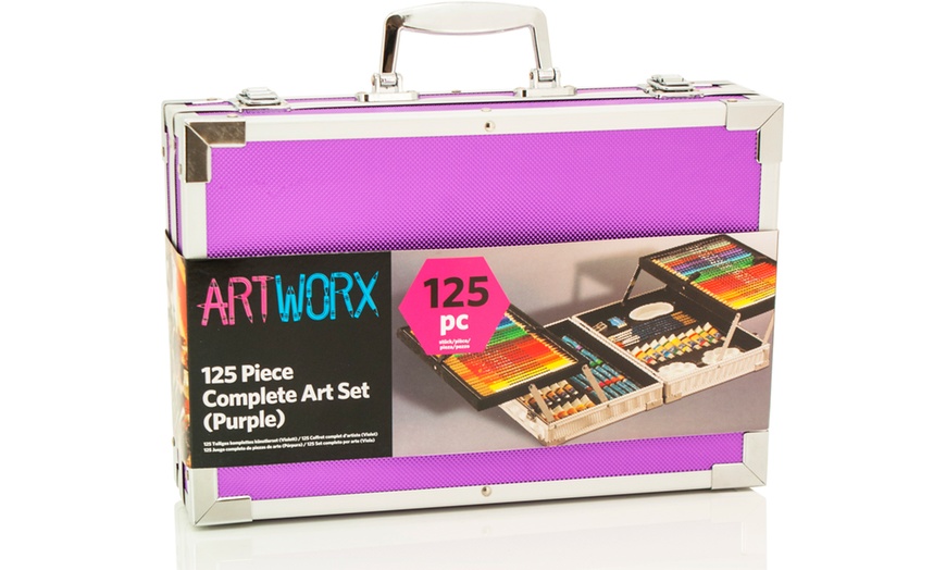 Image 5: 125-Piece Mixed Media Art Case