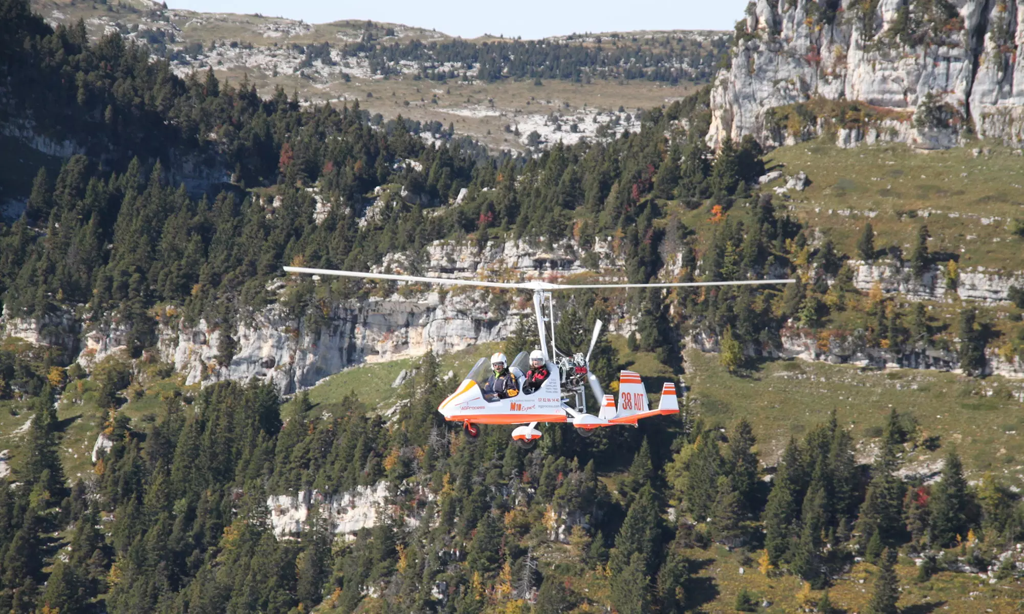 Vol en autogyre, sensations fortes !