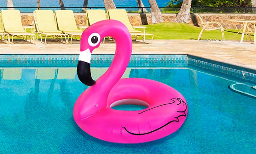 Image 3: Giant Inflatable Pink Flamingo