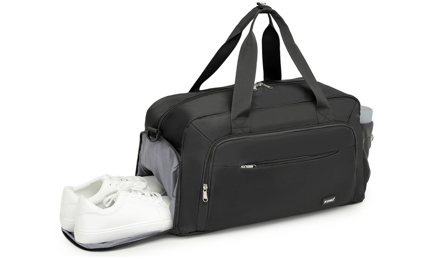 Image 16: Two-Pieces Multi-Compartment Travel Bag Set