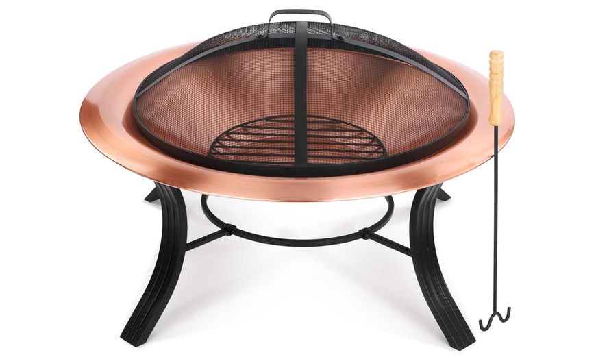 Image 2: VonHaus Copper Fire Pit