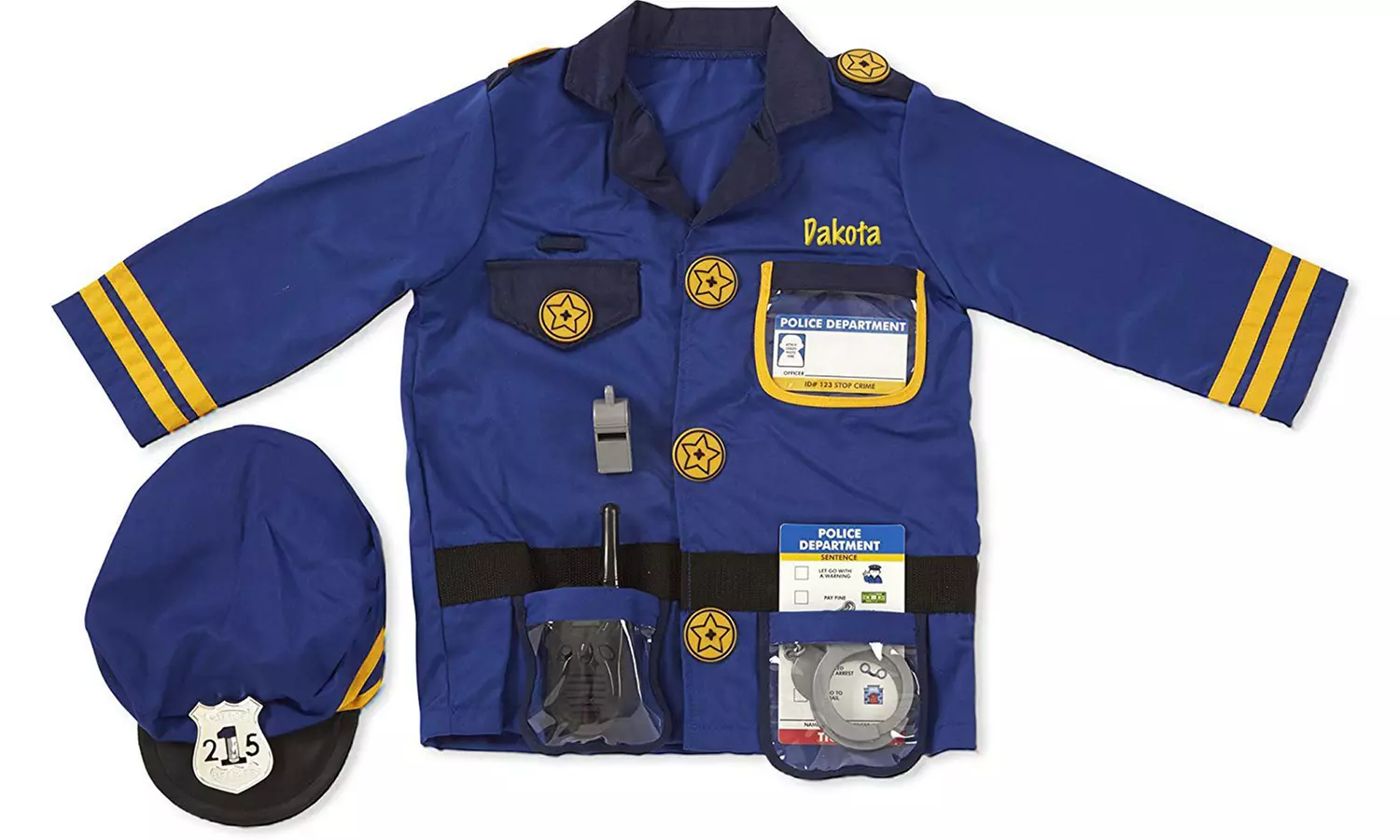 Personalized Fire Chief & Police Officer Role Play Costume Sets