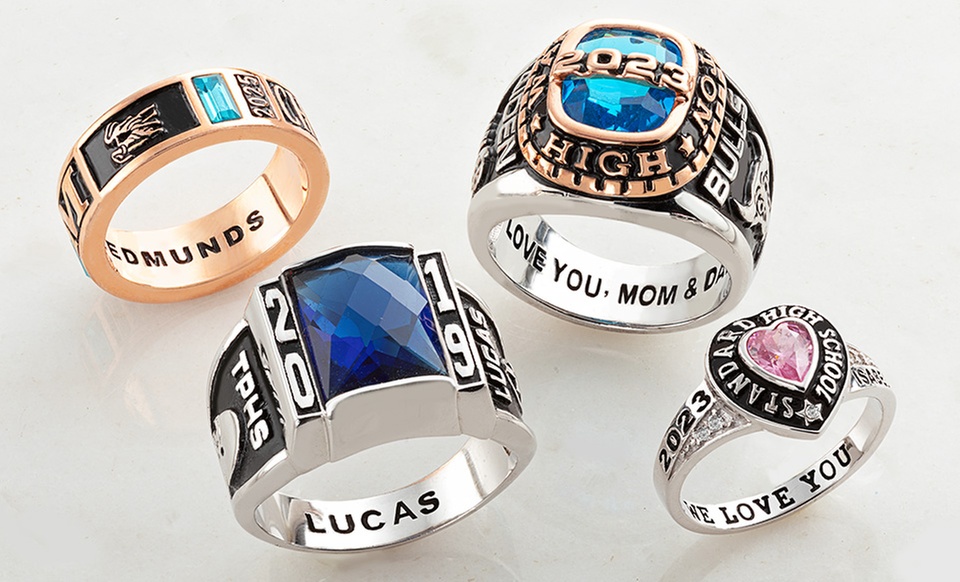 Up to 67% Off Personalized Class Rings from Limogés Jewelry