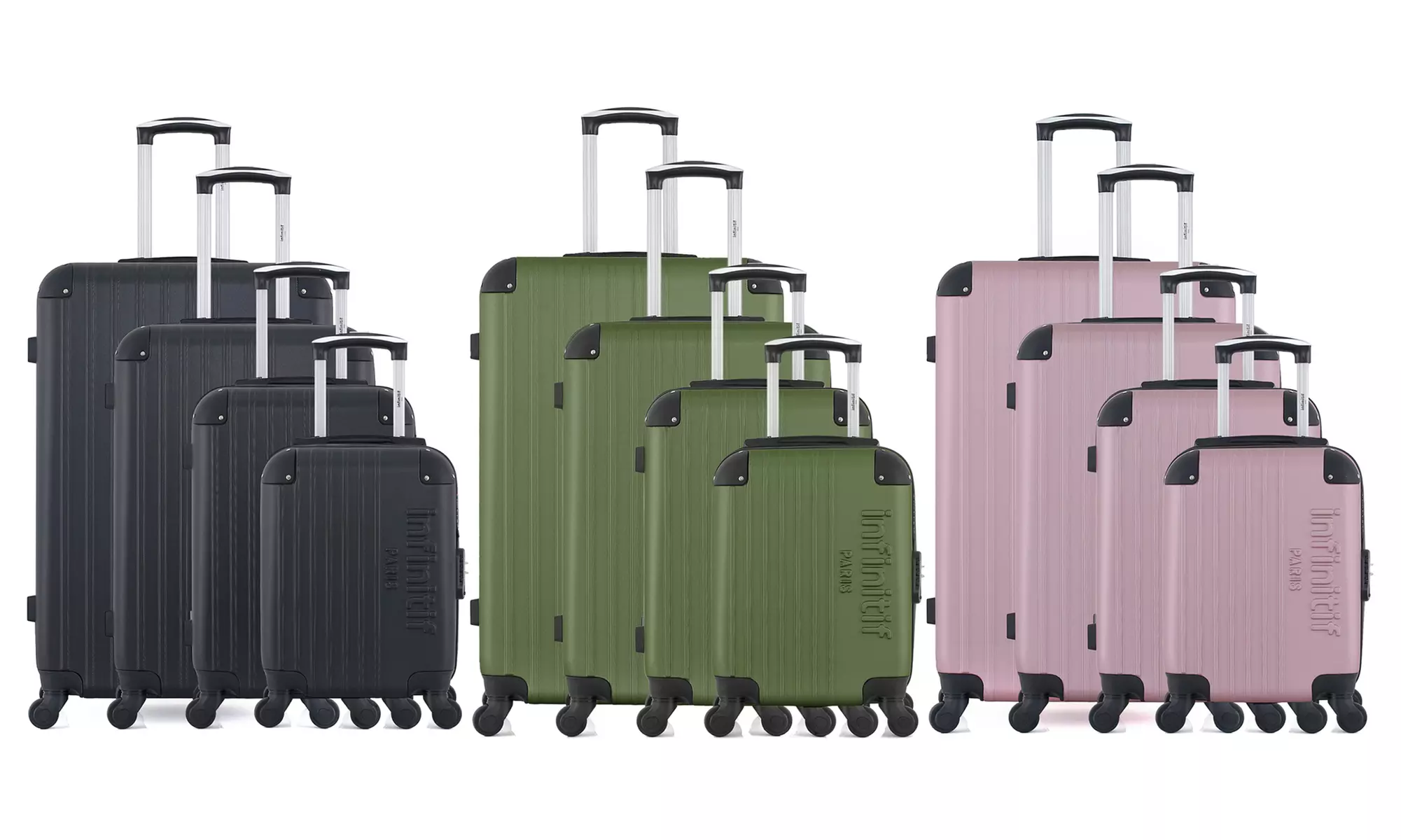 Set de 4 valise à roulettes, coloris au choix et livraison offerte - Primary Image