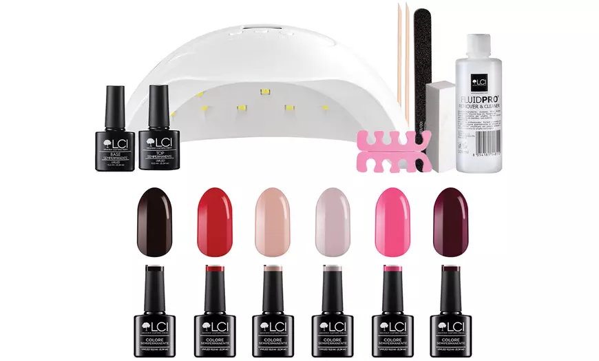 Image 1: Semi-permanente nagellakkits van het merk LCI Cosmetics