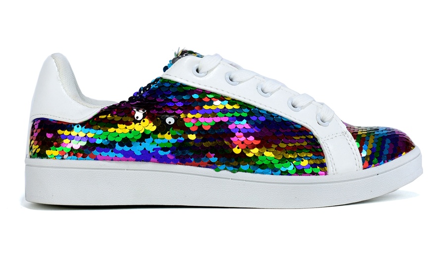 Image 3: Hot Soles Glitter trainers