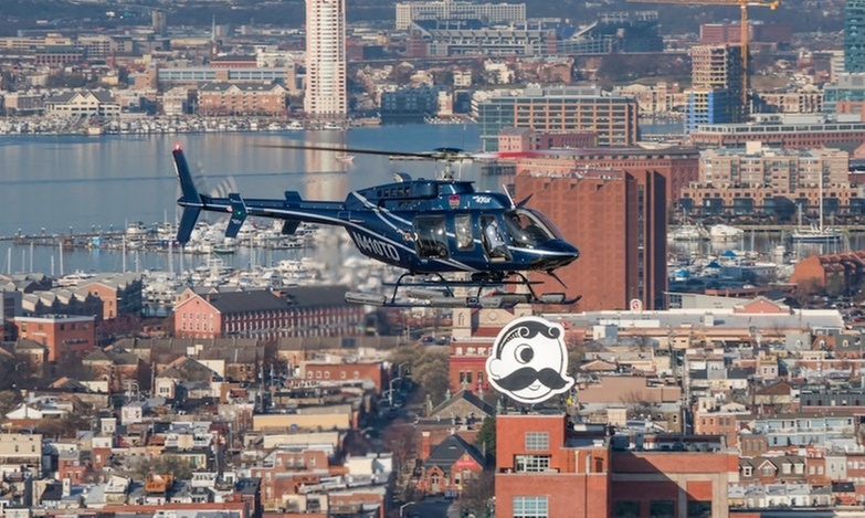 Helicopter Tour of Baltimore for Groups of Four or Six