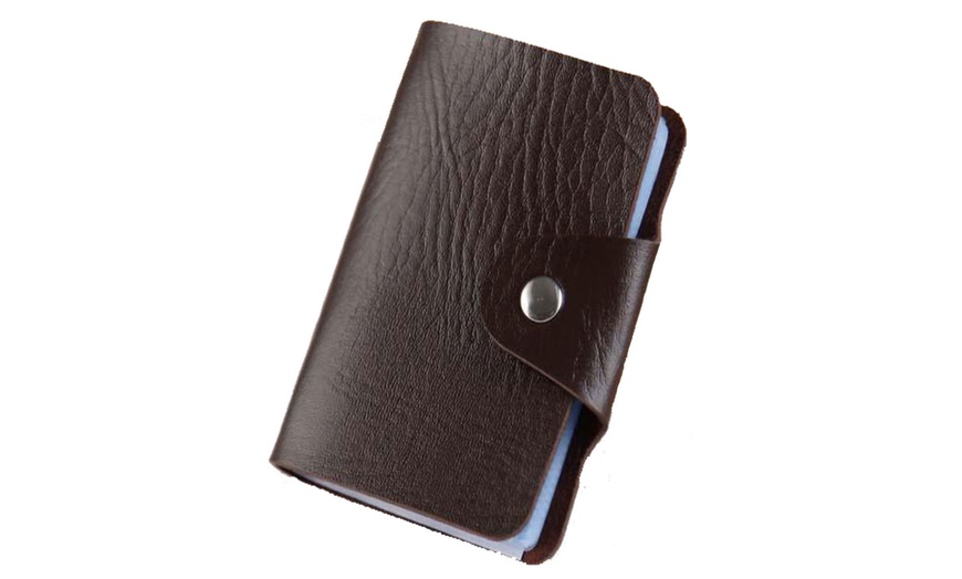 Image 8: Unisex 24-Slot Card Holder