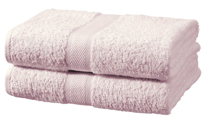 Image 8: Cotton 500GSM Bath Sheet Set