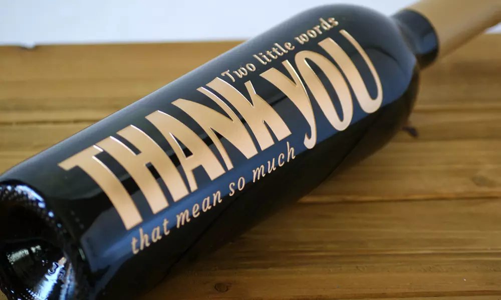 Personalized Etchings on California Wine from WineGreeting.com (Up to 59% Off) - Second Medium