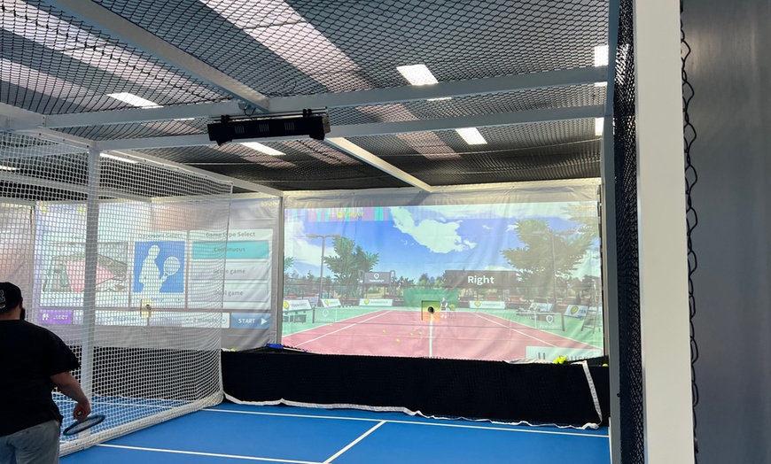 Image 1: Tennis Simulator Play at Tennis Spot