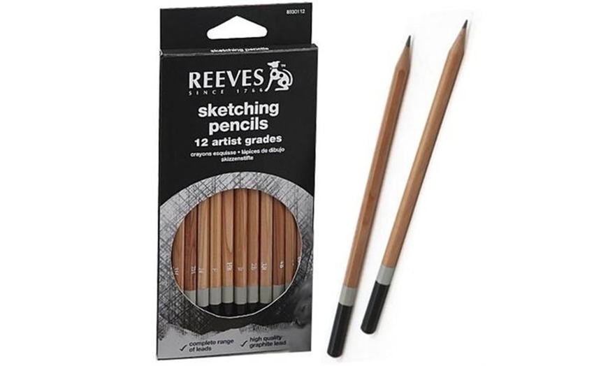 Image 4: 24 Reeves Sketching Pencils