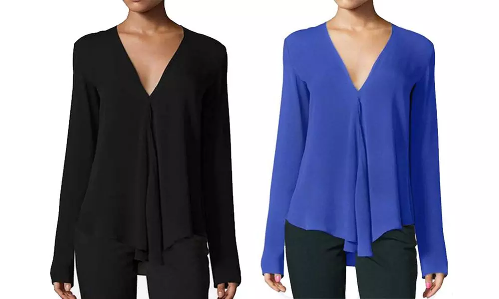 Blouse femme légère col V Bonny - Second Medium