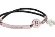 I Love You Mom Leather Bracelet Made with Crystals from Swarovski by Pink Box - Second Medium