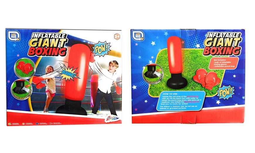 Image 1: Inflatable Boxing Set