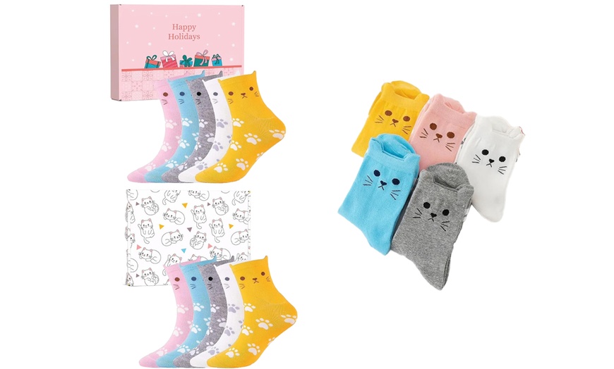 Image 2: Cat Themed Socks