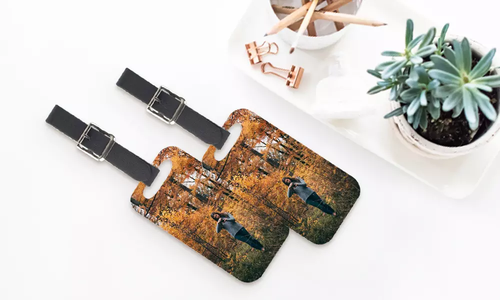 One or Two Small or Large Personalized Luggage Tags from Photobook America (Up to 50% Off) - Second Medium