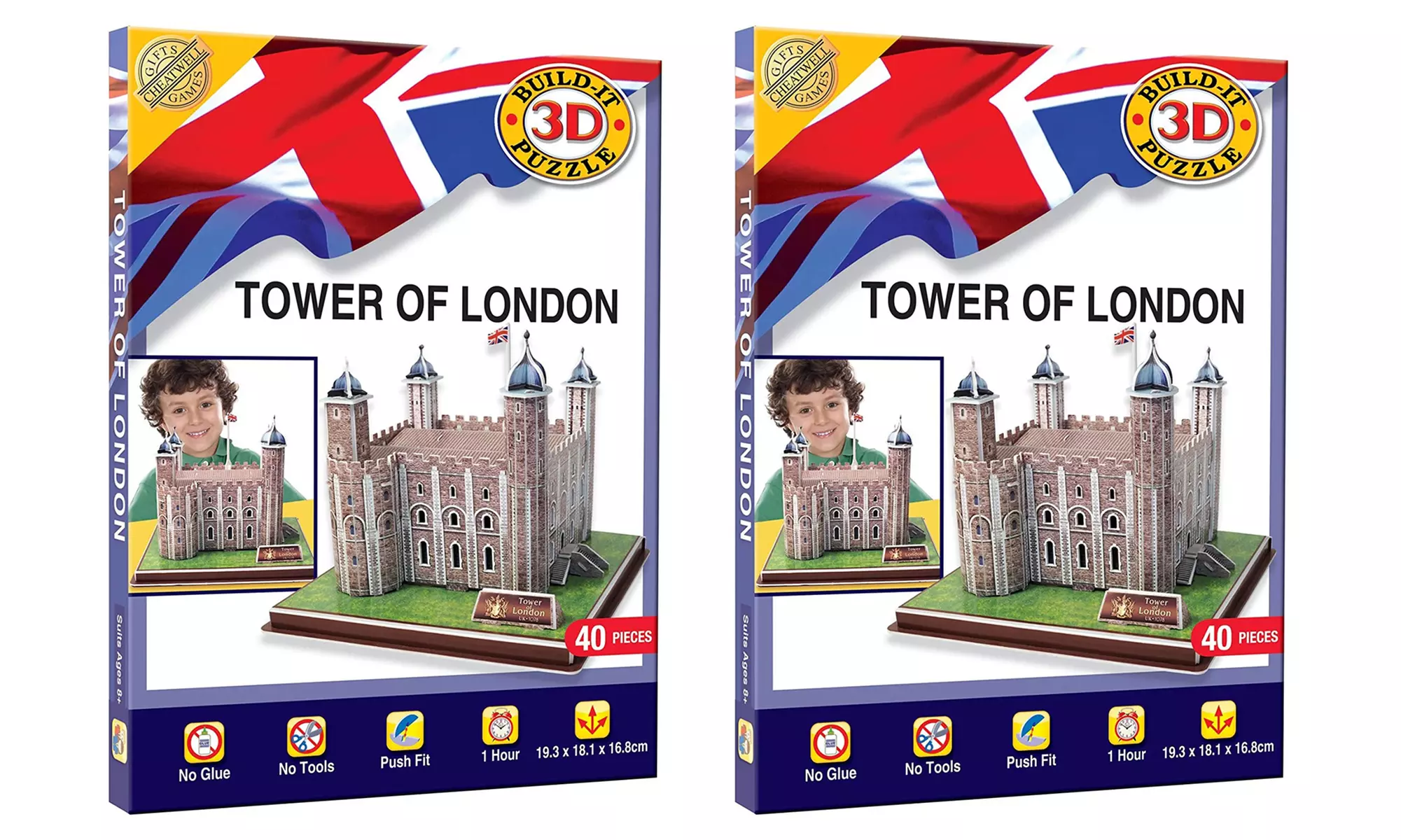 1 o 2 puzzle 3D della torre di Londra di 40 pezzi - Image 3
