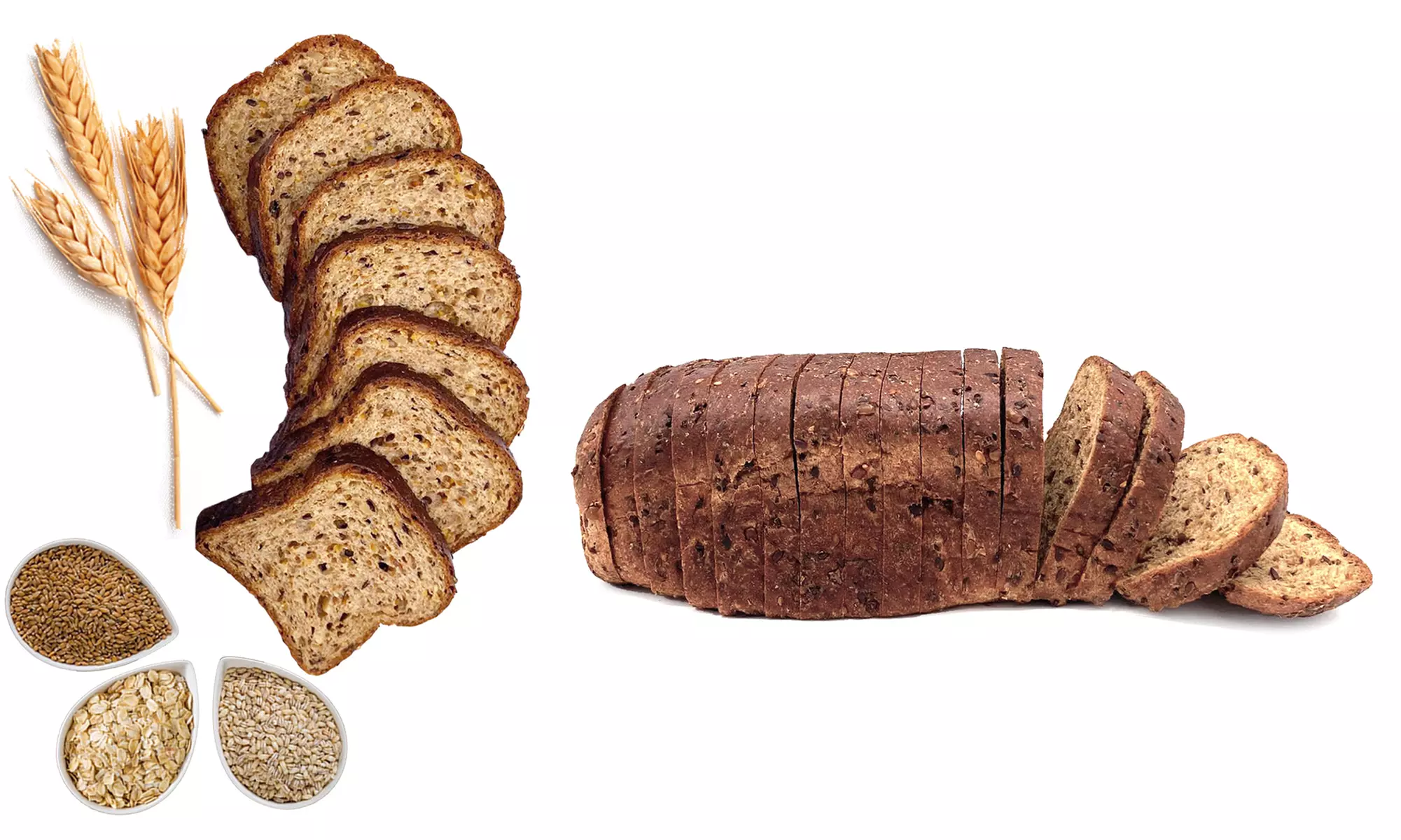 lot de 2, 3 ou 4 pains hyperprotéinés aux céréales pauvres en glucides et en lipides - Image 5