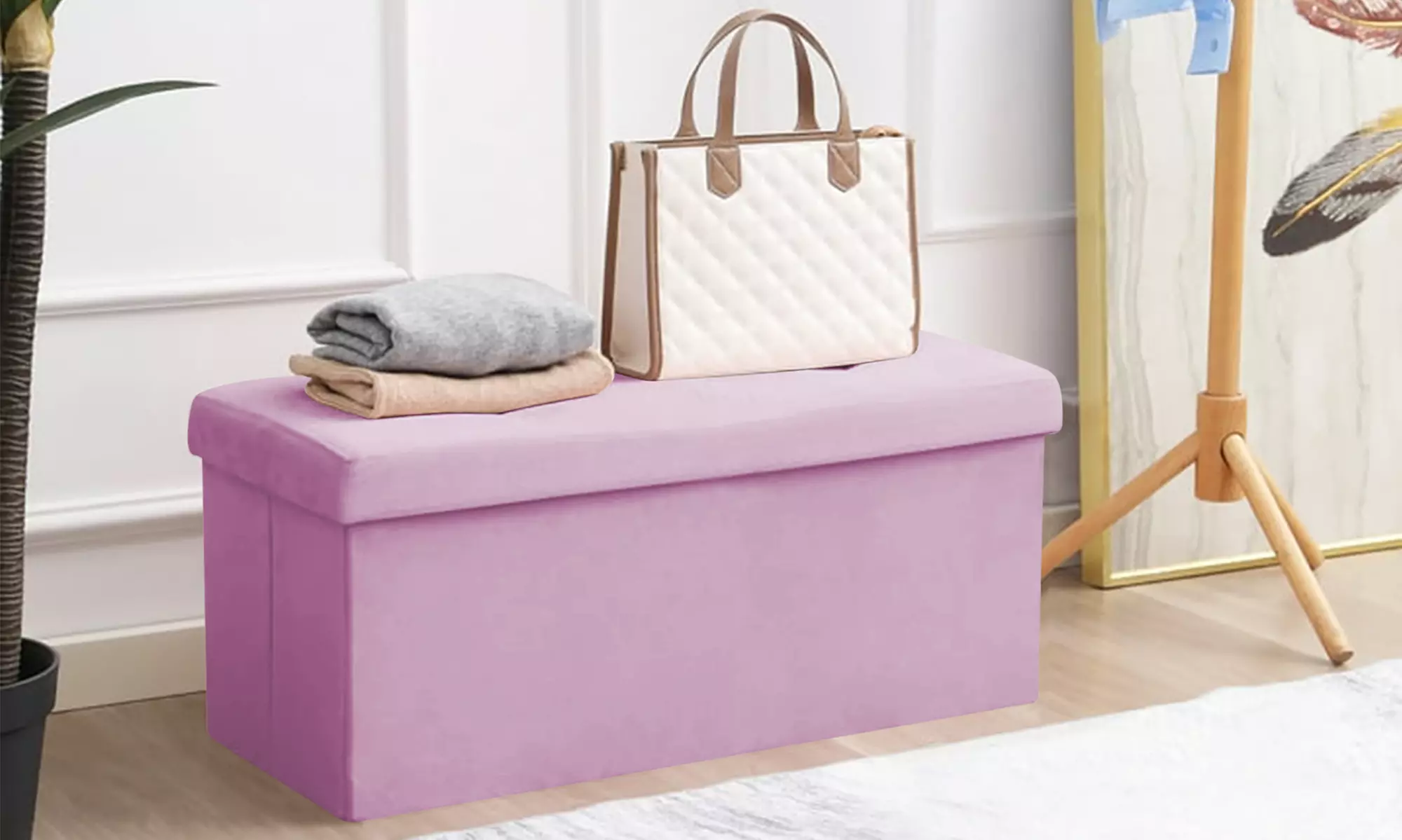 Pouf in Velluto Rettangolare