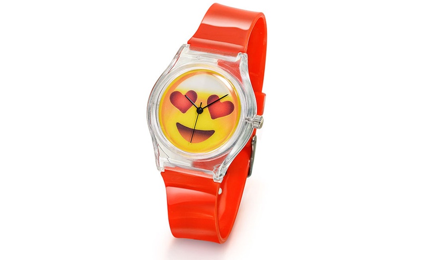 Image 4: Unisex Emoji Watch