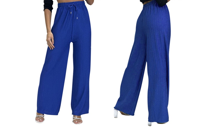 Image 18: Women's Wide Leg Trousers 