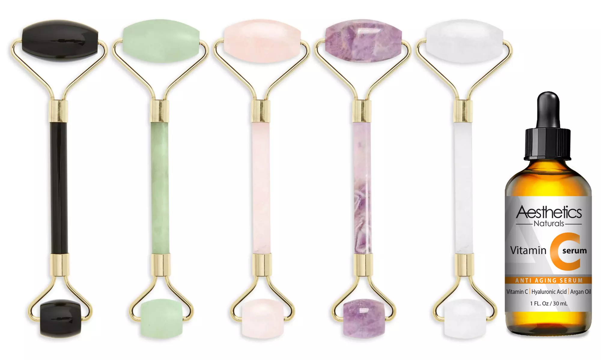 High-Quality Face Roller with Vitamin C Serum - Primary Image