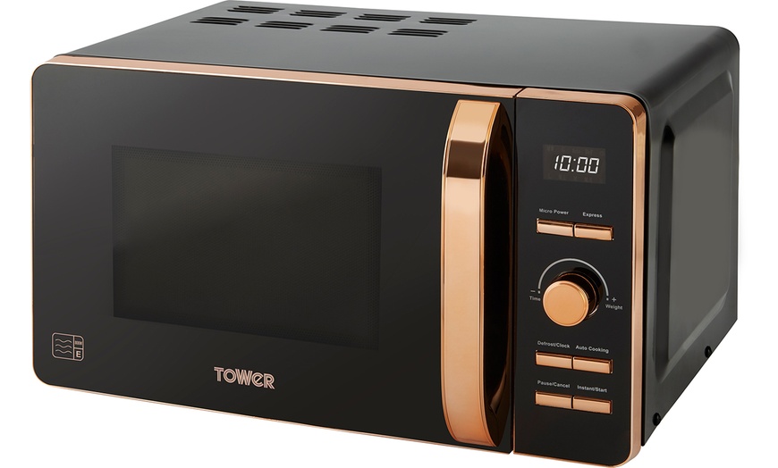 Image 3: Tower 20L Rose Gold Digital Microwave