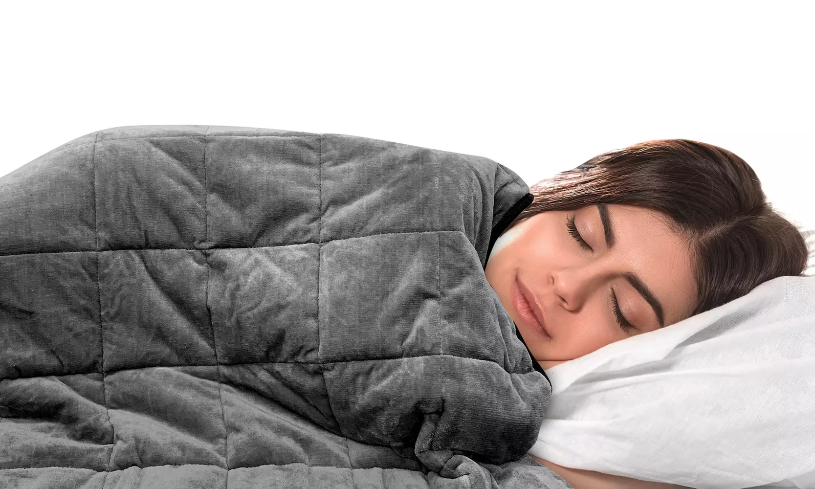 As Seen On TV, Bell + Howell Quilted Plush Pleasure Pedic Weighted Blanket - Primary Image