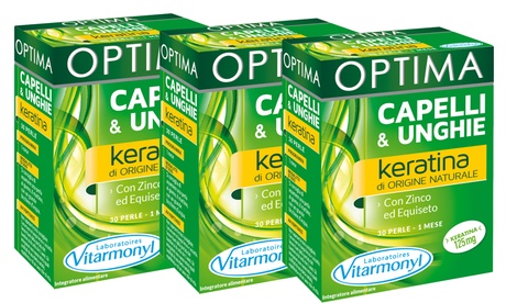 Fino a 270 perle di integratori Vitarmonyl per unghie e capelli a base di Keratina