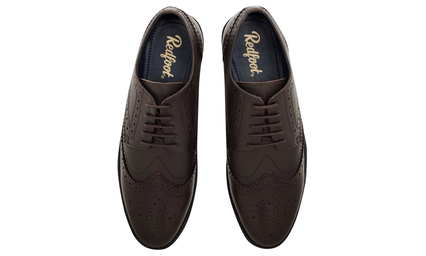 Image 16: Men's Leather Derby Brogues