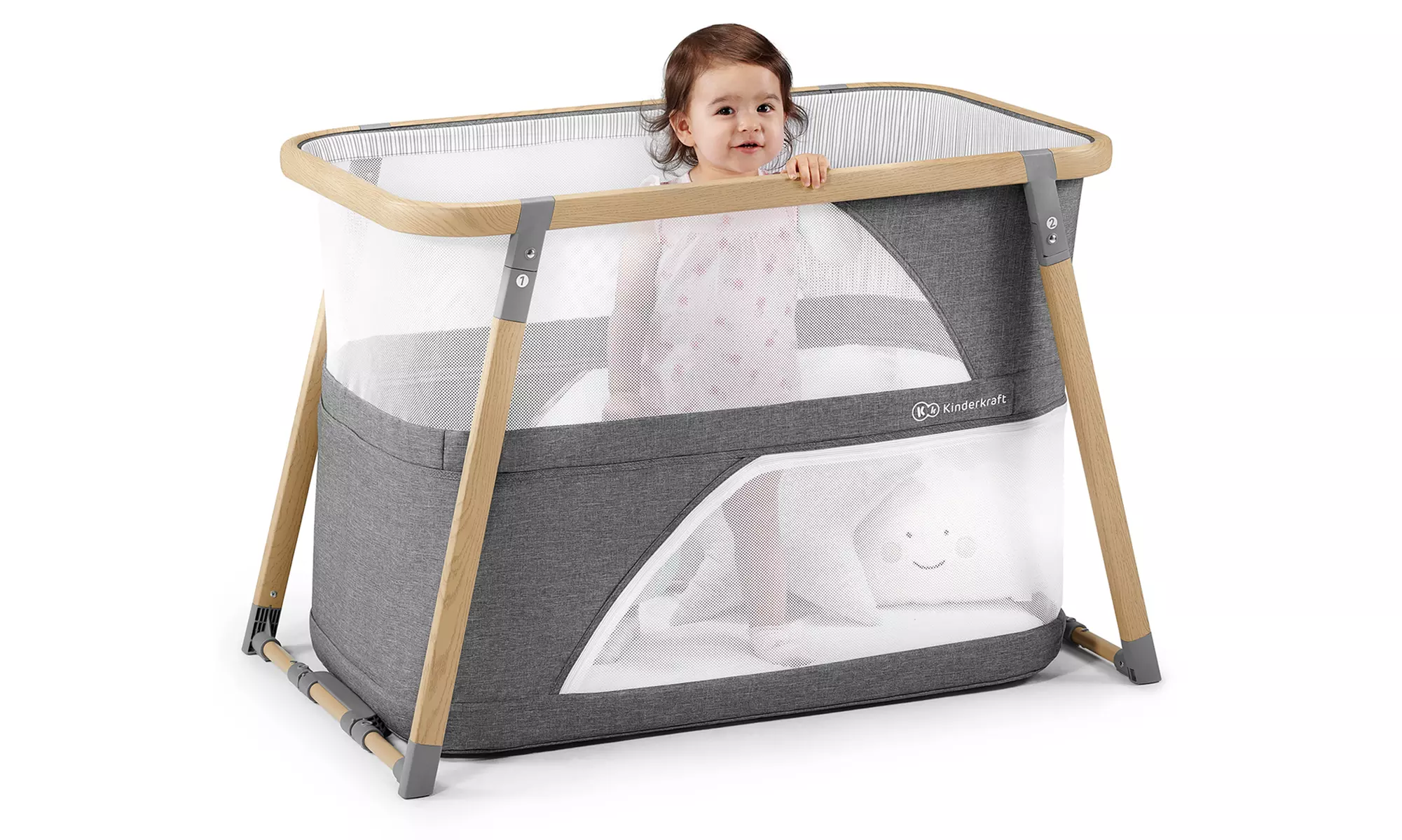 Lit, berceau et parc bébé parapluie Premium 4 en 1 Sofi de Kinderkraft, livraison offerte - Primary Image