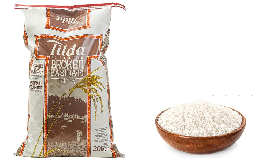 Image 1: Tilda Broken Basmati Rice 20kg Pack