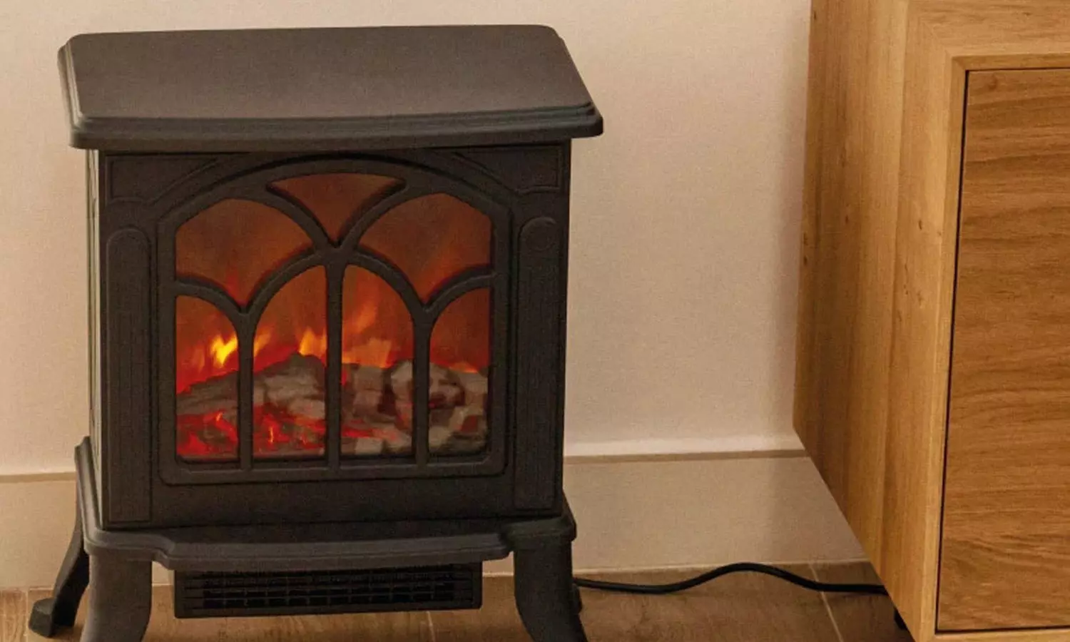 Wintem Retro-Elektrokamin „Persephone“ mit Flammen-Effekt