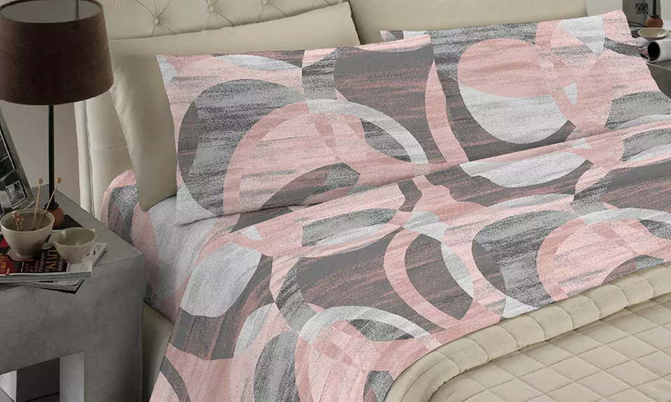 Completo Lenzuola No Stiro, Microfibra effetto Seta, Made in Italy