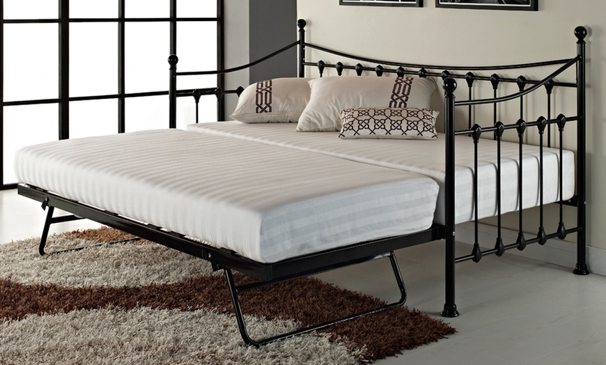 Image 8: Paris Metal Trundle for Day Bed