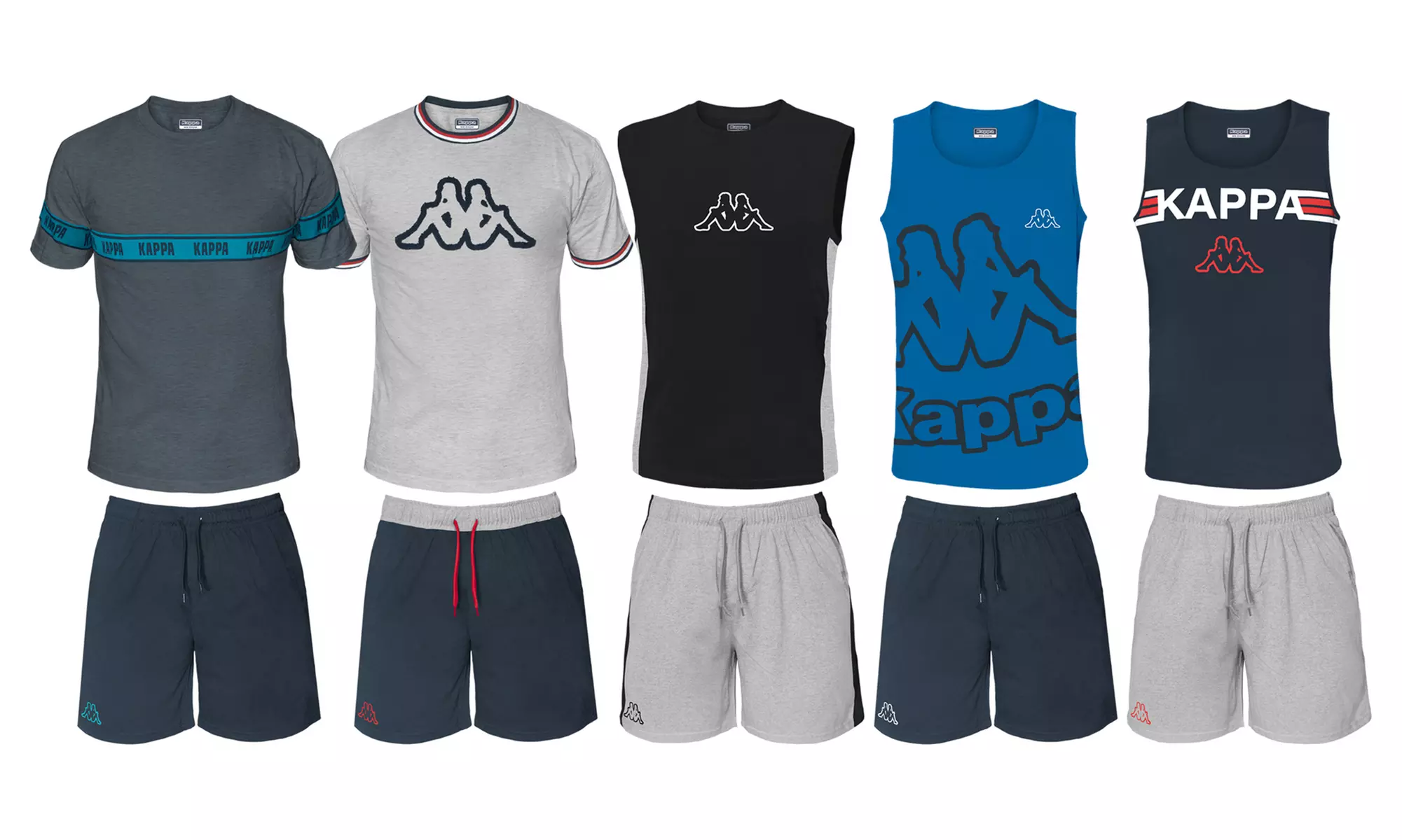 Completo uomo corto Kappa homewear-sleepwear in 100% cotone