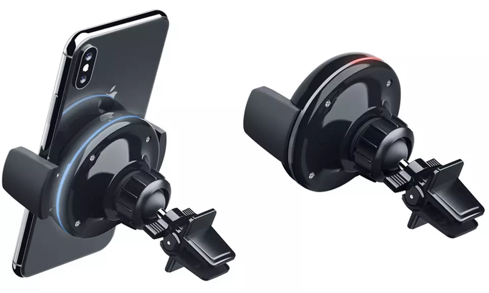 Merkury Innovations Power Mount Car Phone Holder with 5W Wireless Charger - Image 3