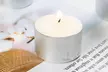 US 100-200 Pc Tea Light Candle 4h Long Lasting Natural Palm Oil White Unscented - Second Medium