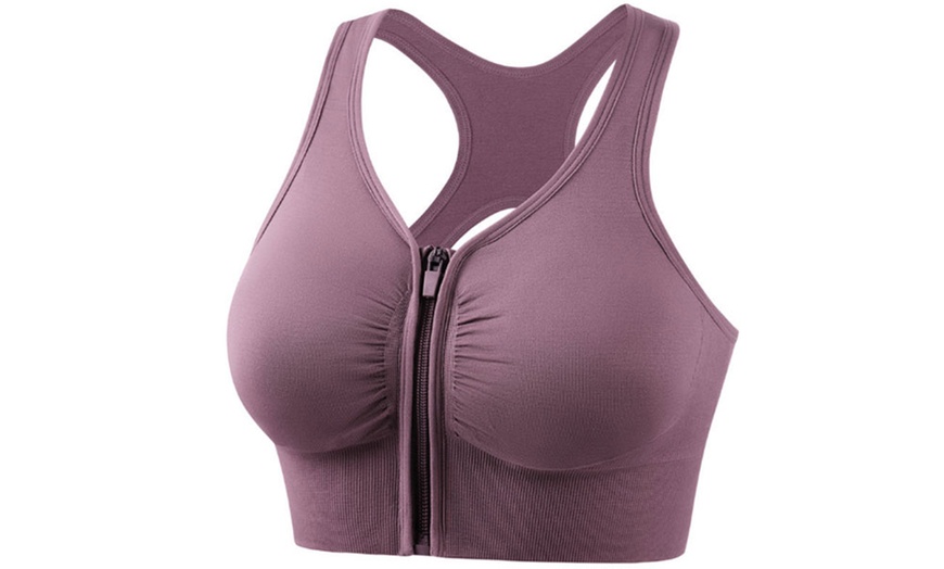 Image 9: Women's Front Closure Sports Bra