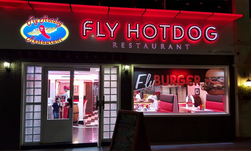 Image 1: AED 50 to Spend at Fly Hot Dog