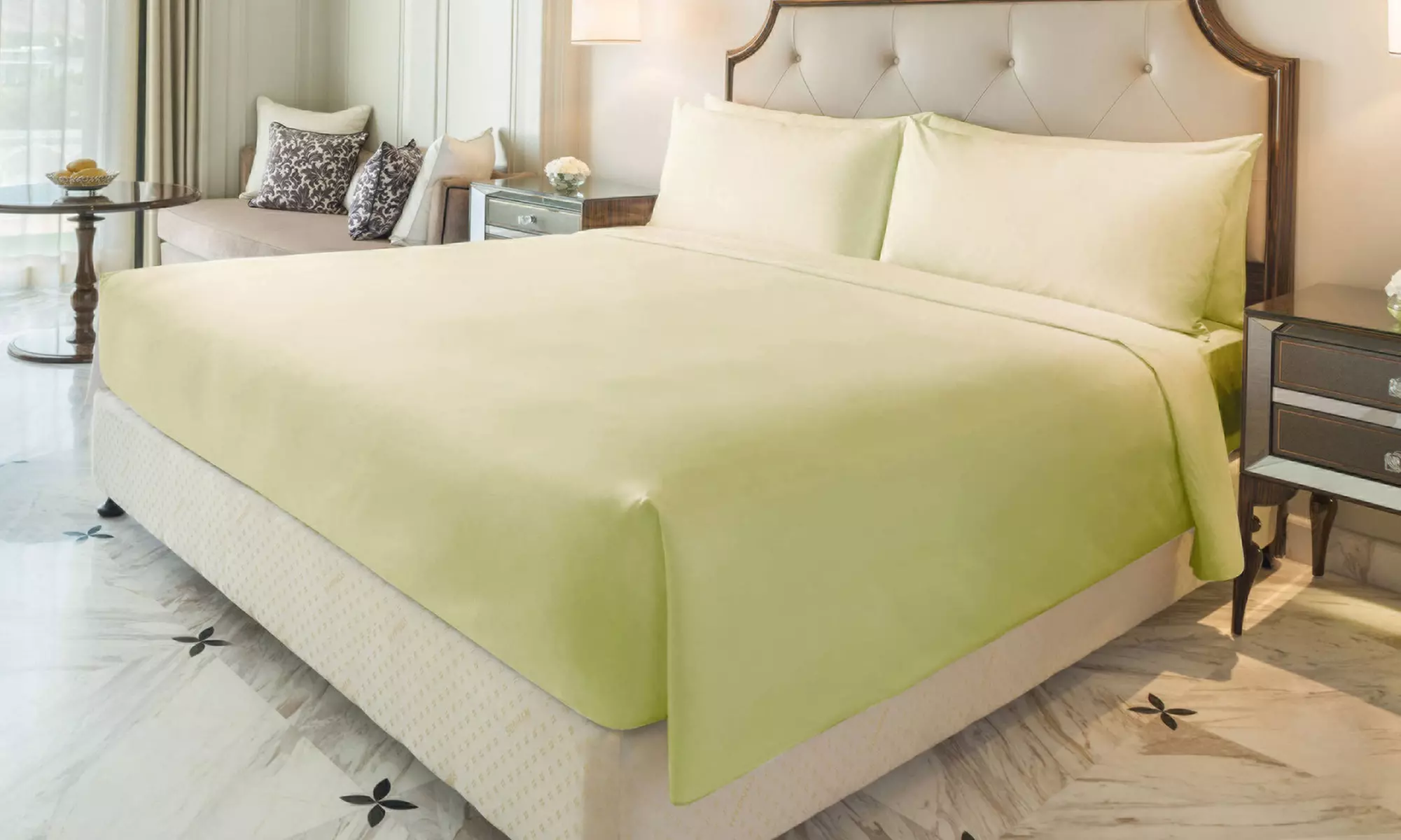AURAA Royale 1000TC American Supima Cotton Sheet Set (4-Piece) - Primary Image