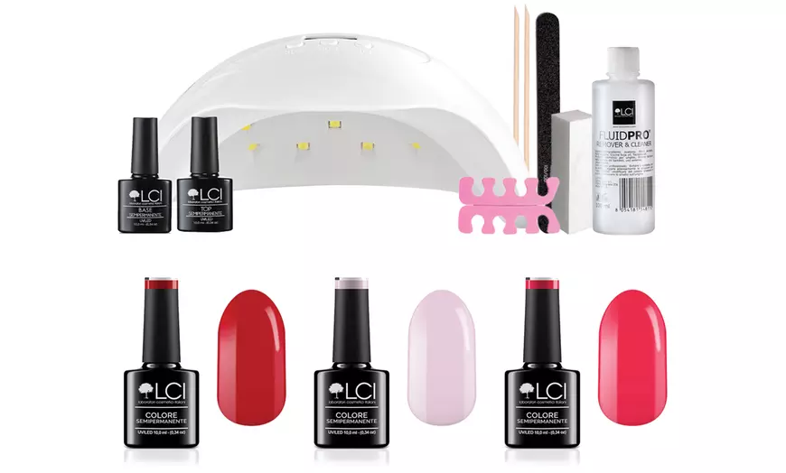 Image 3: Semi-permanente nagellakkits van het merk LCI Cosmetics