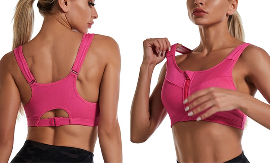 Image 7: Soutien-gorge de sport avec fermeture sur le devant