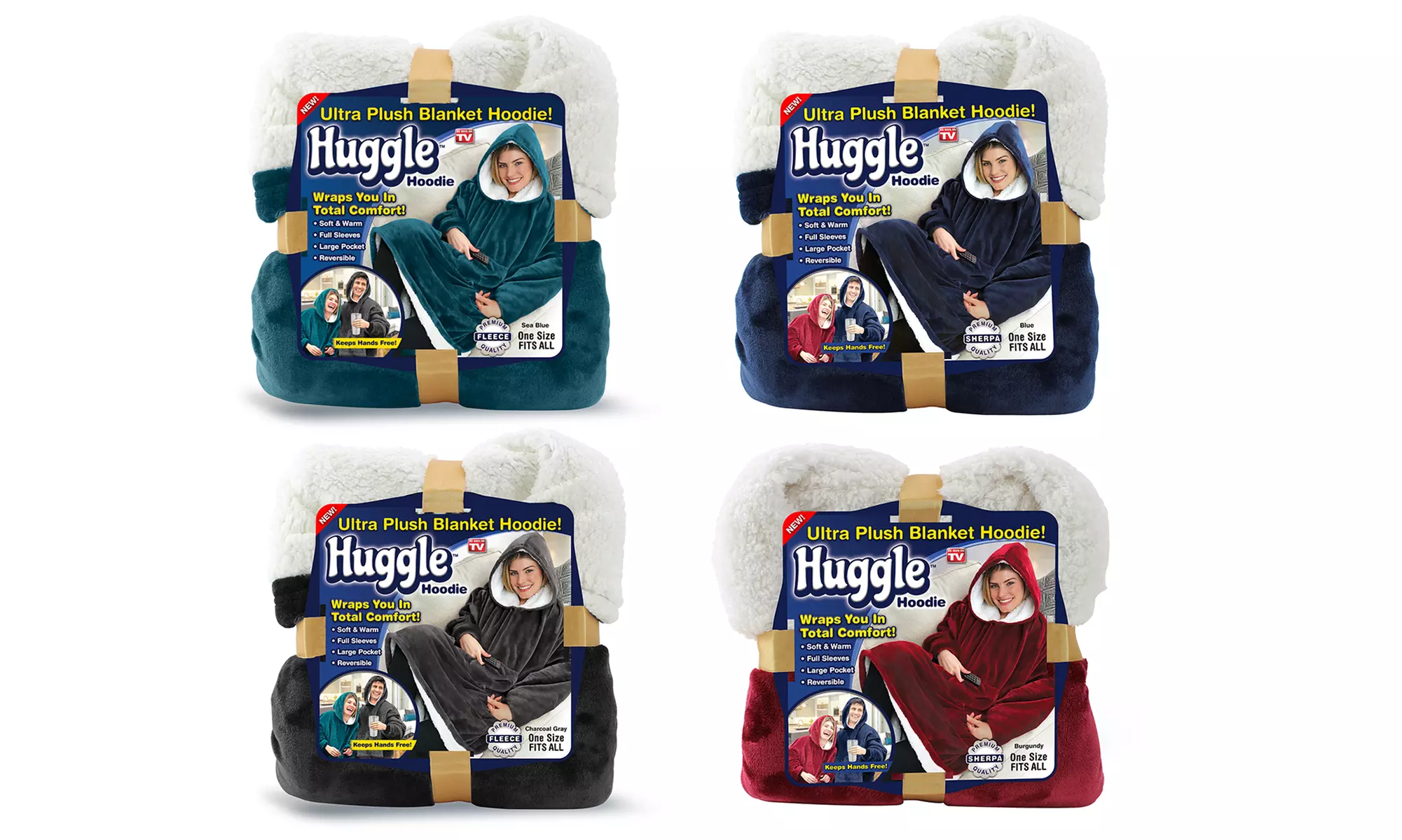 Huggle Hoodie Throw (1-, or 2-Pack) - Primary Image