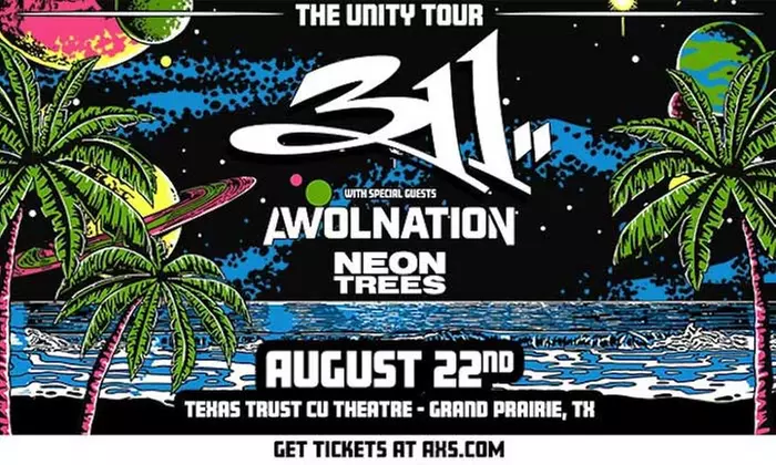 311: Unity Tour with special guest AWOLNATION and Neon Trees on August 22 at 7:00 p.m. - Primary Image