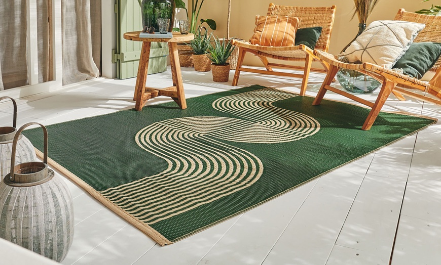 Image 26: Tapis d'extérieur réversible à motif géométrique