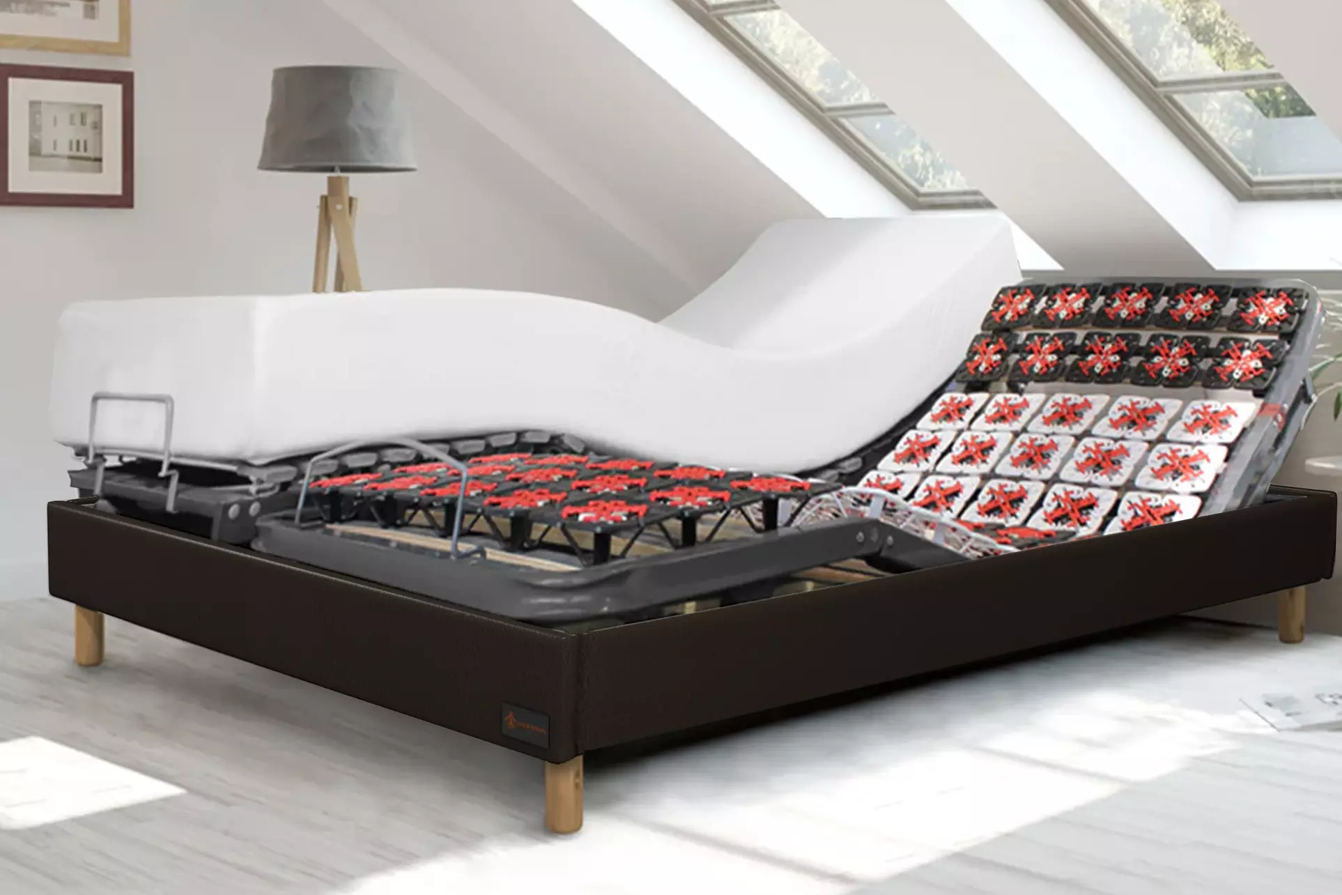 Literie orthopédique électrique à plots évolutifs. Sampur